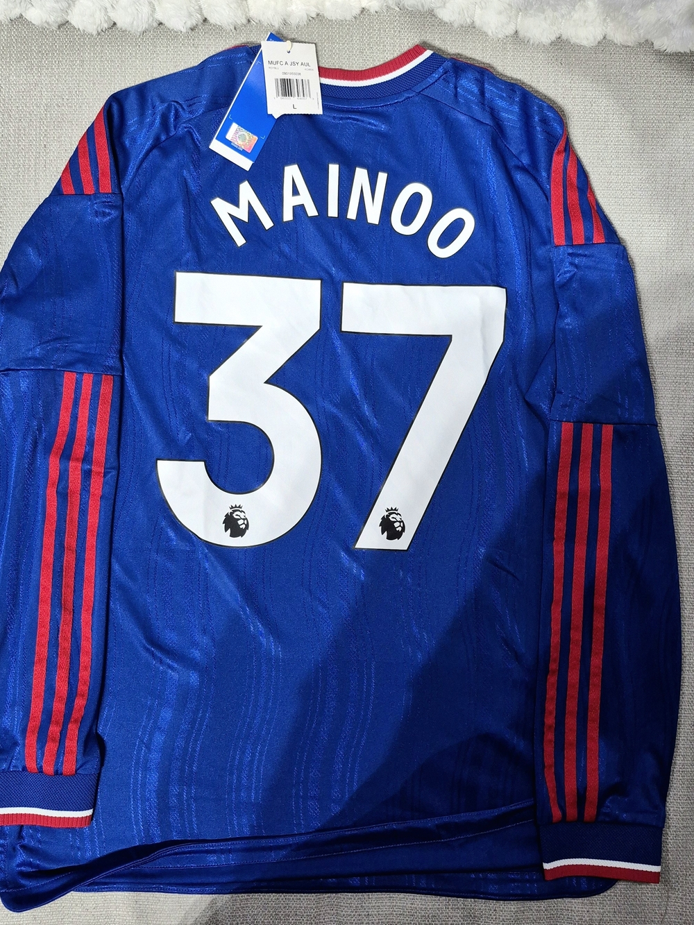 Adidas Manchester United 2026/27 Kobbie Mainoo #37 Authentic Player Issue L S